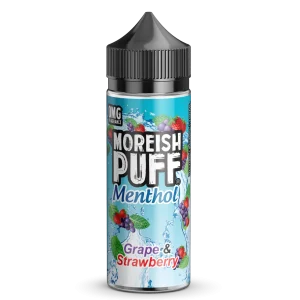 Moreish Puff Menthol – Grape and Strawberry (100 ml, Shortfill)