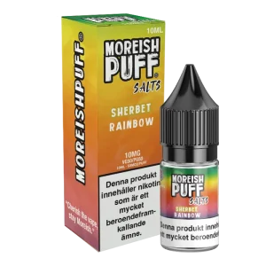 Moreish Puff Sherbet – Rainbow (10 ml, 10 mg, Nikotinsalt)