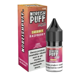 Moreish Puff Sherbet – Raspberry (10 ml, 10 mg, Nikotinsalt)