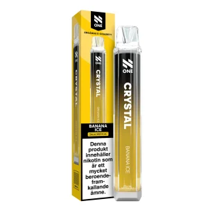 N-One Crystal Mesh – Banana Ice (20 mg, Engångs vape)
