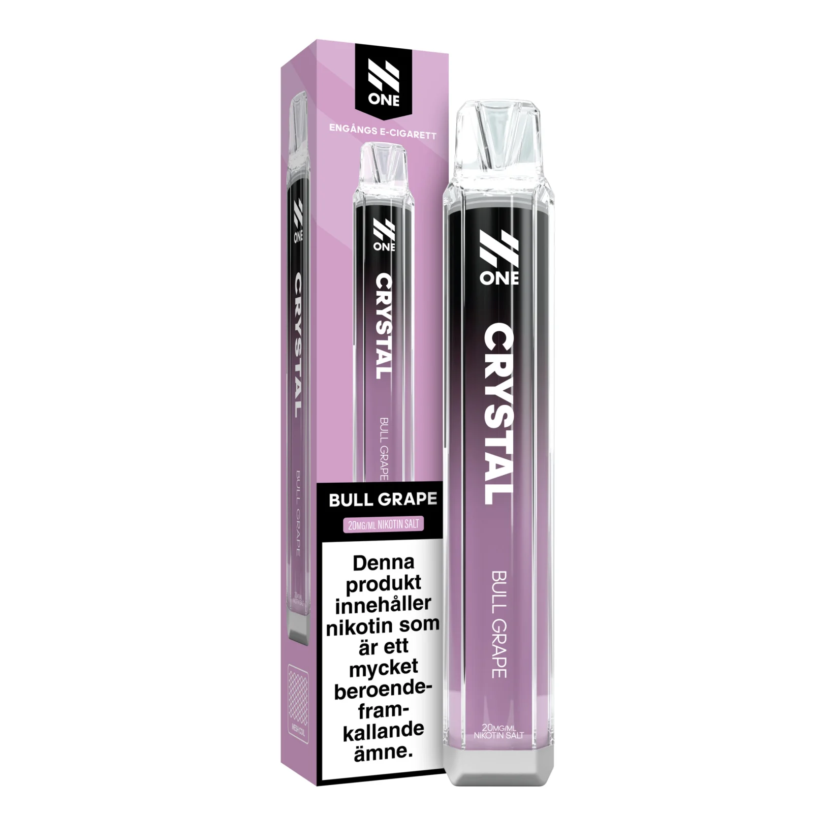 N-One Crystal Mesh – Bull Grape (20 mg, Engångs vape)