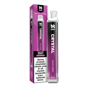 N-One Crystal Mesh – Grape Berry (20 mg, Engångs vape)