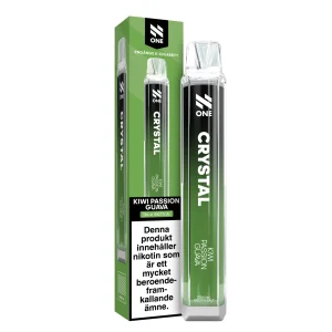 N-One Crystal Mesh – Kiwi Passion Guava (20 mg, Engångs vape)