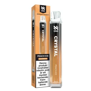 N-One Crystal Mesh – Peach Ice (20 mg, Engångs vape)