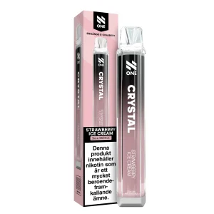 N-One Crystal Mesh – Strawberry Ice Cream (20 mg, Engångs vape)