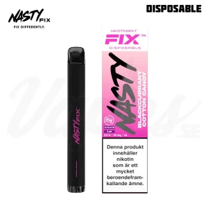Nasty Fix – Blackcurrant Cotton Candy (20 mg, Disposable)