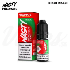 Nasty Podmate Salt – Strawberry & Kiwi (10 ml, 14 mg Nikotinsalt)
