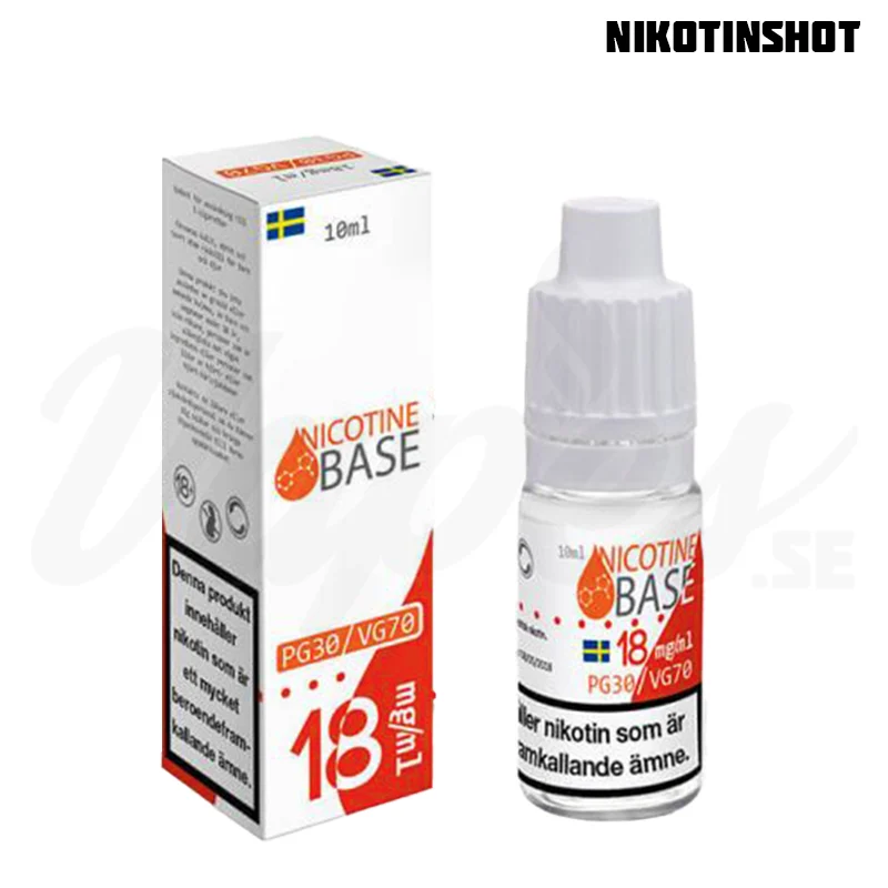 Nicotine Base – Nikotinshot 70VG/30PG (10 ml, 18 mg)