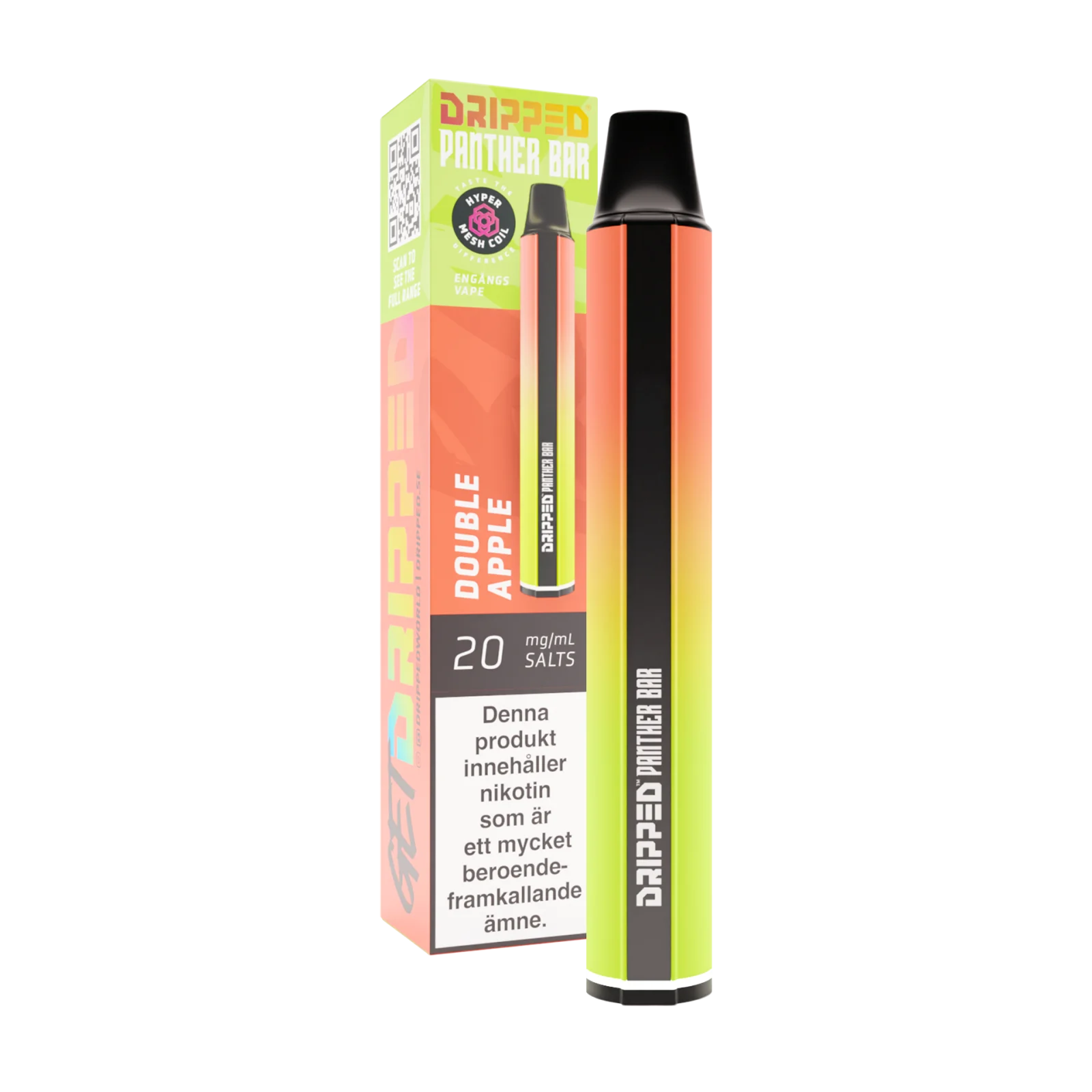 Panther Bar – Double Apple (20 mg, Engångs vape)