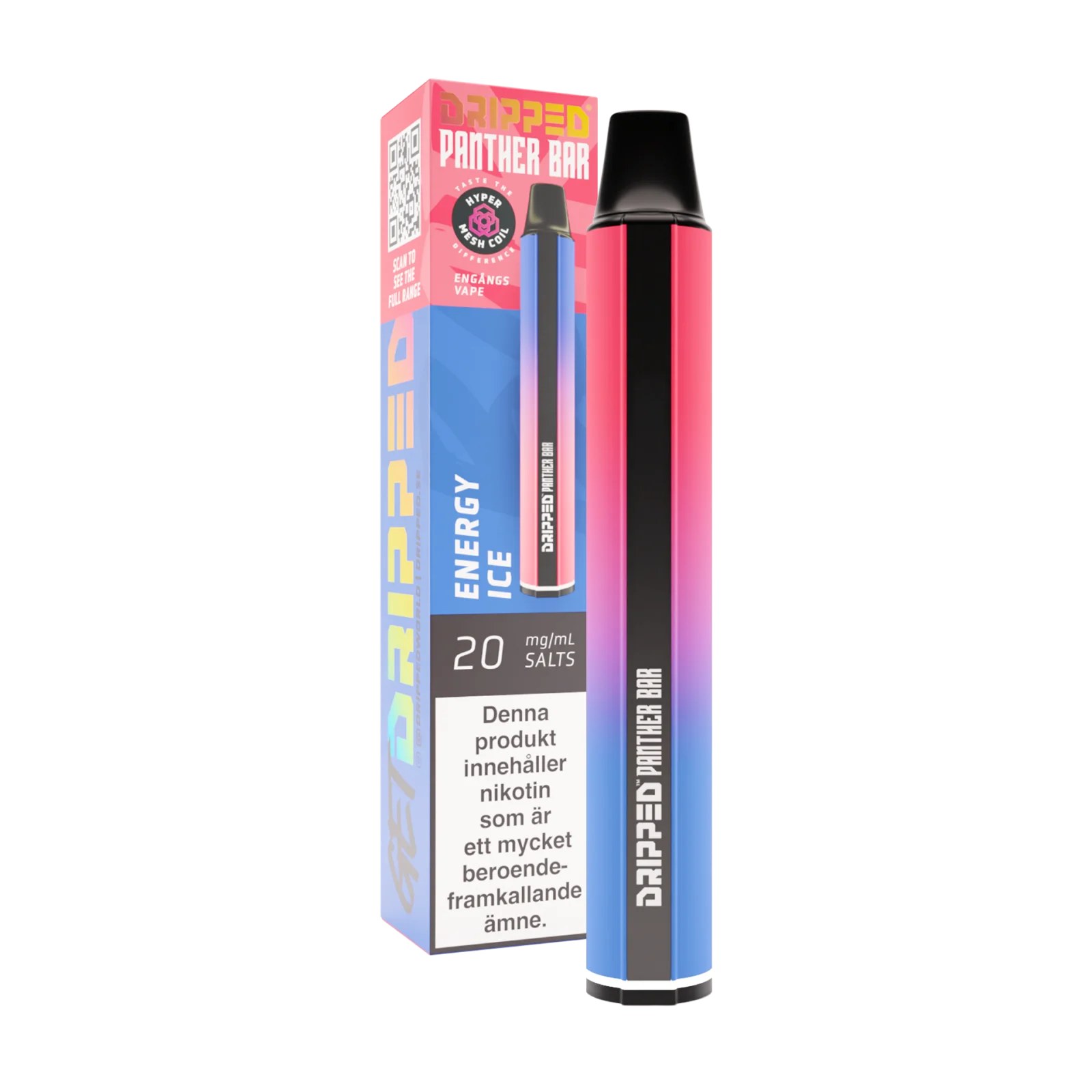 Panther Bar – Energy Ice (20 mg, Engångs vape)