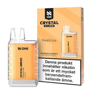 Peach Ice från Crystal Cube (2ml, 20mg, Engångsvape)