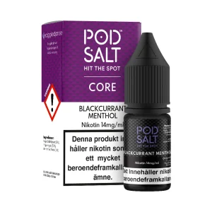 Pod Salt Core – Blackcurrant Menthol (10 ml, 14 mg, Nikotinsalt)