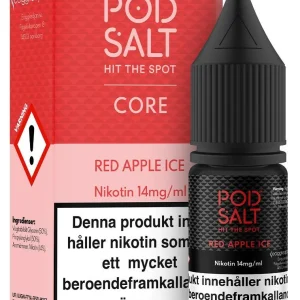 Pod Salt Core – Red Apple Ice (10 ml, 14 mg, Nikotinsalt)