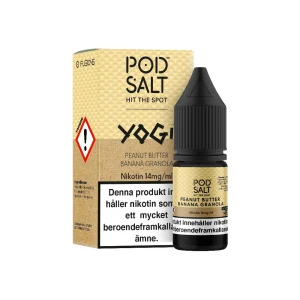 Pod Salt Fusions – Peanut Butter Banana Granola (10 ml, 14 mg, Nikotinsalt)
