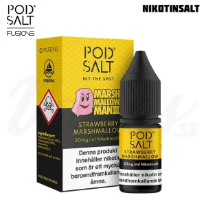 Pod Salt Fusions – Strawberry Marshmallow (10 ml, 20 mg, Nikotinsalt)