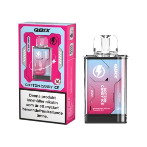 QBIX Pod – Cotton Candy Ice (14 mg, Engångspod)