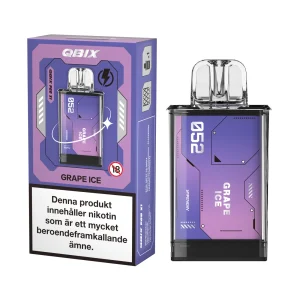 QBIX Pod – Grape Ice (14 mg, Engångspod)