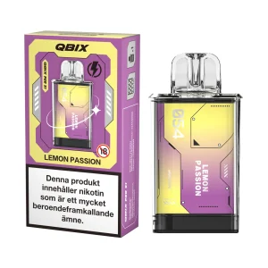 QBIX Pod – Lemon Passion (14 mg, Engångspod)