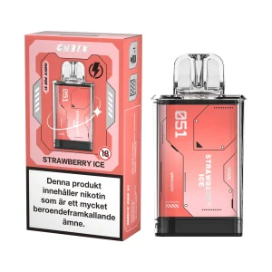 QBIX Pod – Strawberry Ice (14 mg, Engångspod)