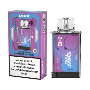 QBIX Pod – Strawberry Raspberry Cherry (14 mg, Engångspod)