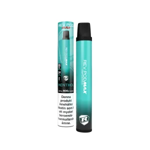 Rev Pod Max – Menthol (14 mg, Engångs vape)