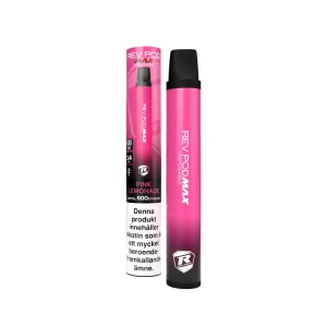 Rev Pod Max – Pink Lemonade (14 mg, Engångs vape)
