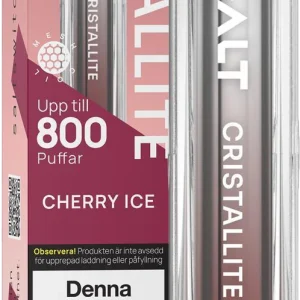 Salt Cristallite – Cherry Ice (20 mg, Engångs vape)