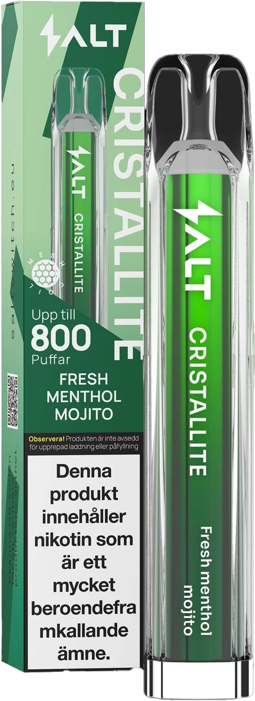 Salt Cristallite – Fresh Menthol Mojito (20 mg, Engångs vape)