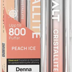 Salt Cristallite – Peach Ice (20 mg, Engångs vape)