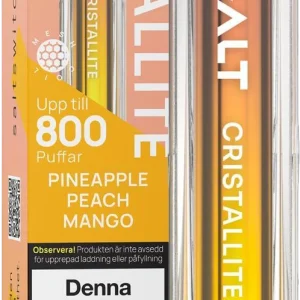 Salt Cristallite – Pineapple Peach Mango (20 mg, Engångs vape)