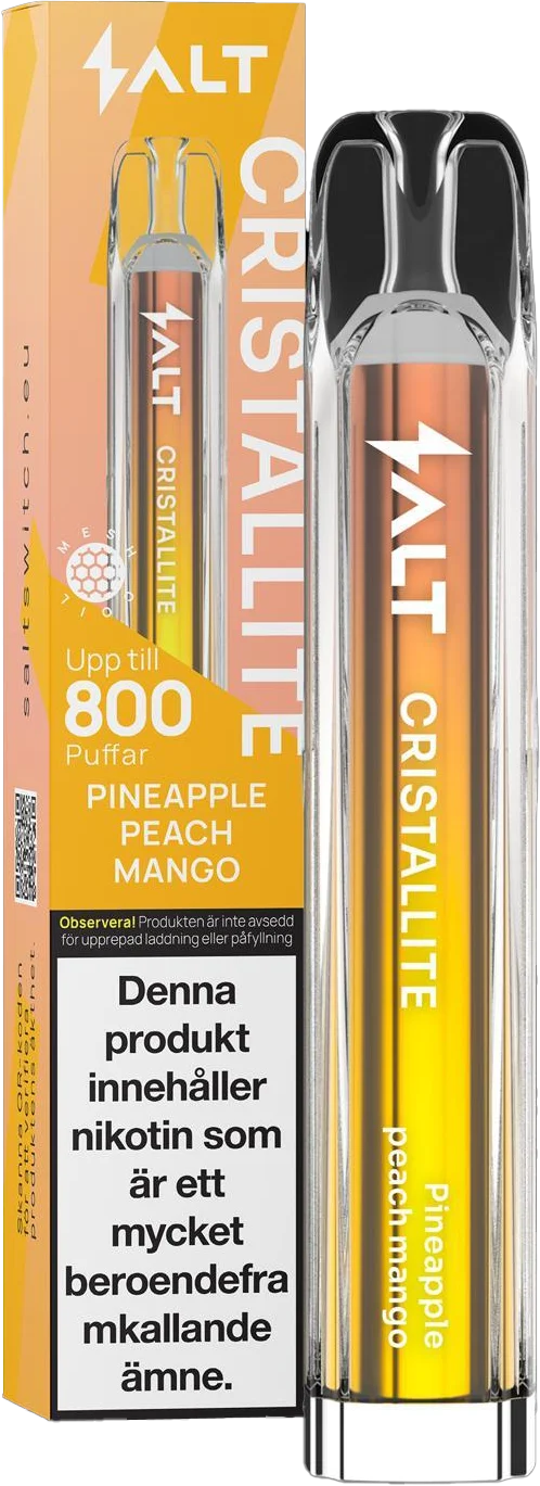 Salt Cristallite – Pineapple Peach Mango (20 mg, Engångs vape)