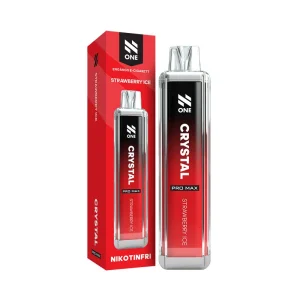 Strawberry Ice från Crystal Mesh Zero (12ml, Nikotinfri, Engångsvape)