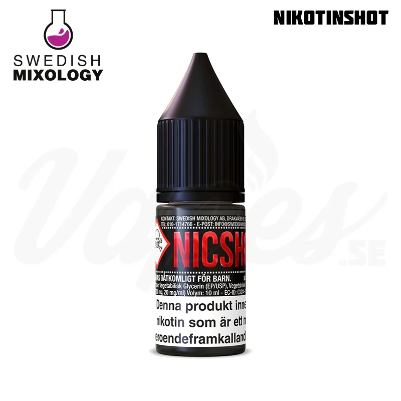 Swedish Mixology – Nikotinshot 75VG/25PG (10 ml, 20 mg)