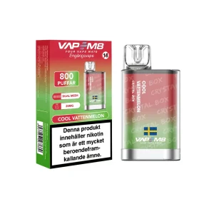 VapeM8 Crystal Box Dual Mesh – Cool Vattenmelon (20 mg, Engångs vape)