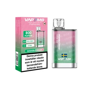 VapeM8 Crystal Box Dual Mesh – Godisbjörnar (14,9 mg, Engångs vape)