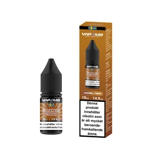 VapeM8 Salt – Karamell Tobak (10 ml, 14,9 mg Nikotinsalt)