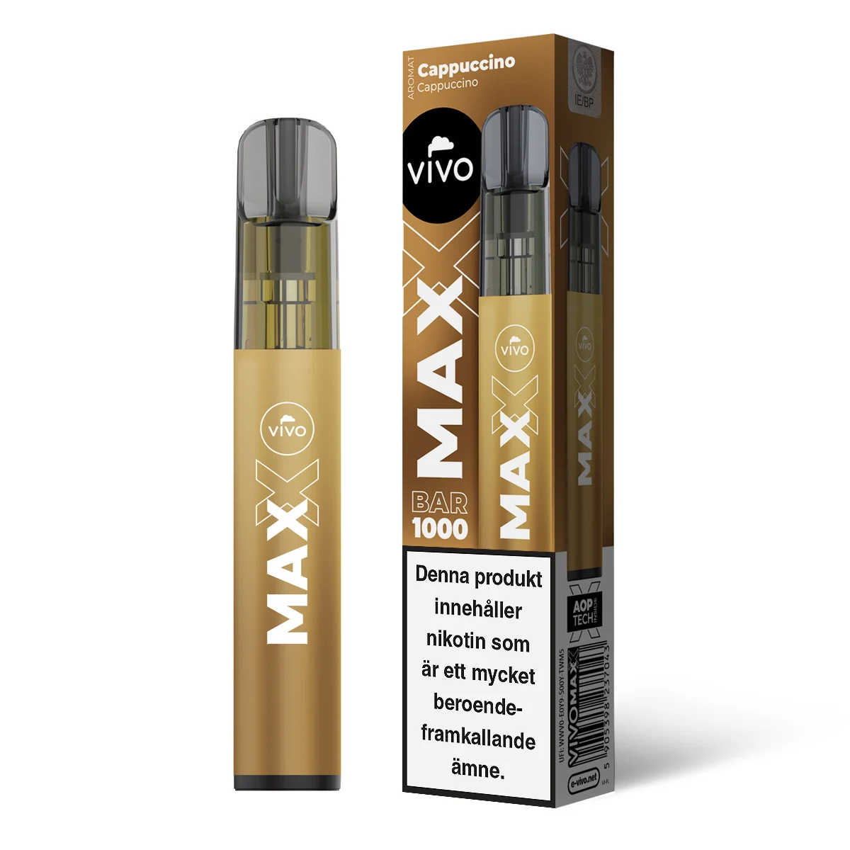 Vivo MAX – Cappuccino (20 mg, Disposable) - Image 2