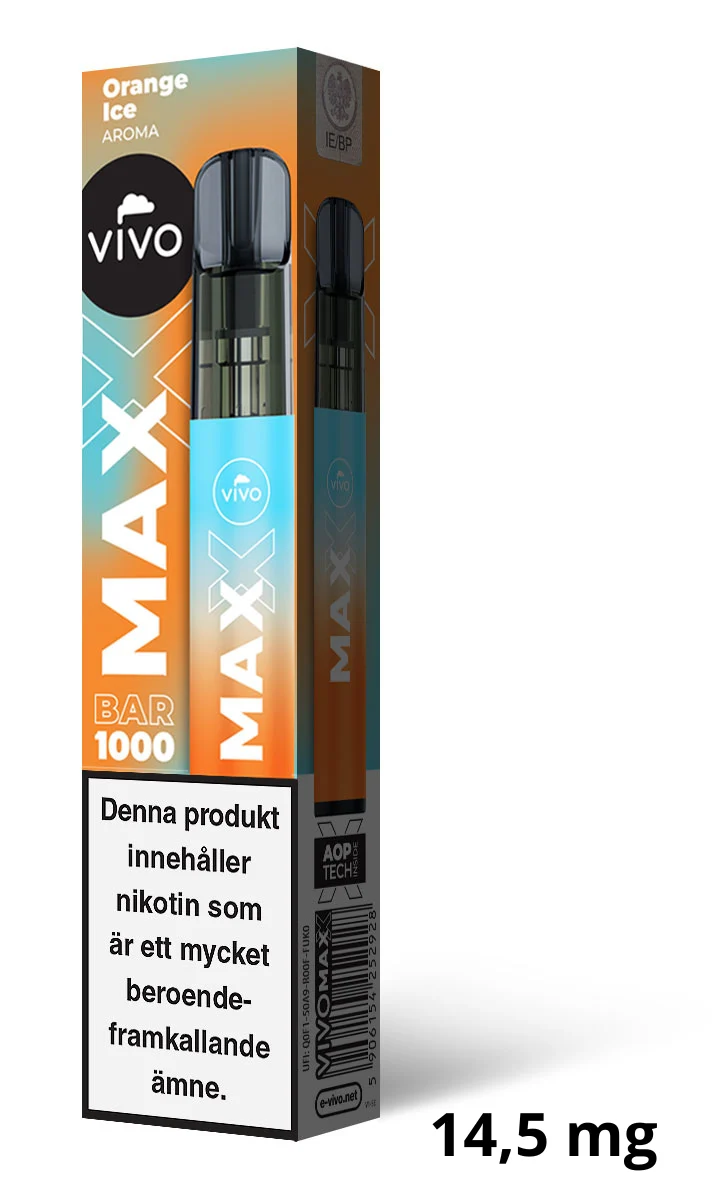 Vivo MAX – Orange Ice (14,5 mg, Disposable)