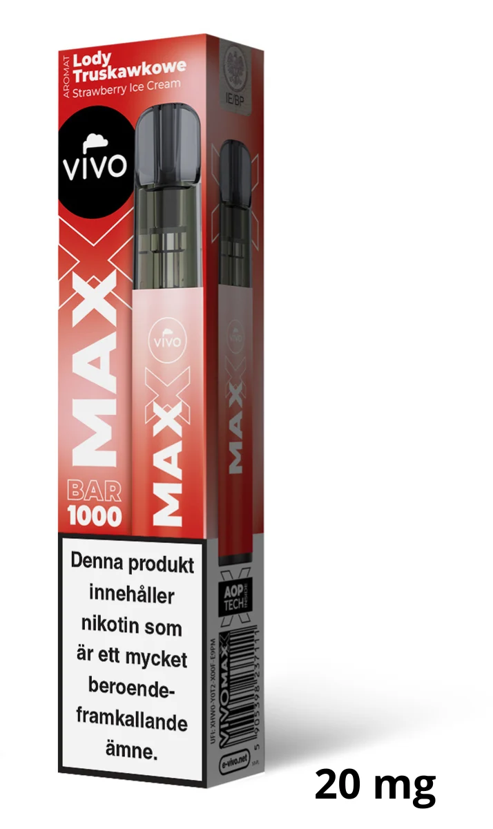 Vivo MAX – Strawberry Ice Cream (14,5 mg, Disposable)