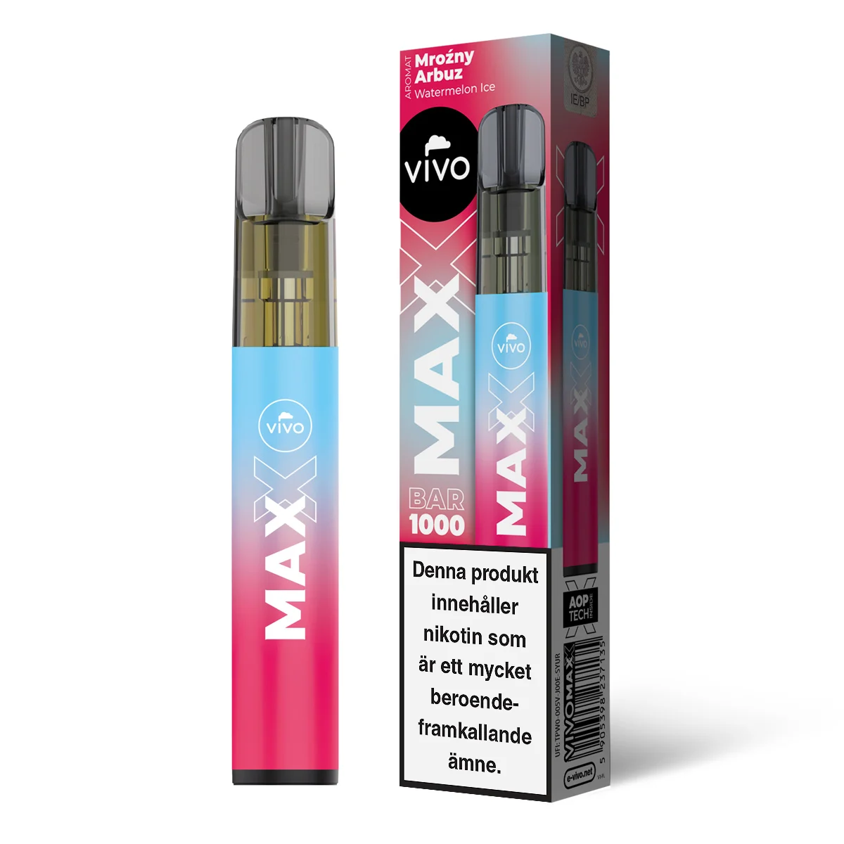 Vivo MAX – Watermelon Ice (20 mg, Disposable) - Image 2