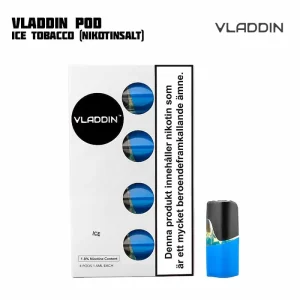 VLADDIN Pod – Ice Tobacco (4-pack) – Utgått