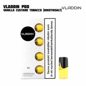 VLADDIN Pod – VCT / Vanilla Custard Tobacco (4-pack) – Utgått