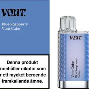 Vont Cube – Blue Raspberry (20 mg, Engångs vape)
