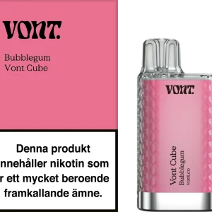 Vont Cube – Bubblegum (20 mg, Engångs vape)