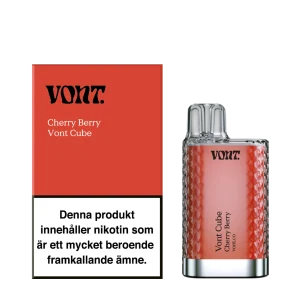 Vont Cube – Cherry Berry (14 mg, Engångs vape)