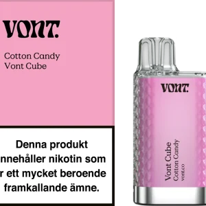 Vont Cube – Cotton Candy (20 mg, Engångs vape)