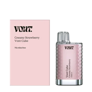 Vont Cube – Creamy Strawberry (Nikotinfri Engångs vape)