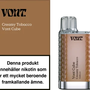 Vont Cube – Creamy Tobacco (20 mg, Engångs vape)