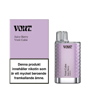 Vont Cube – Juicy Berry (14 mg, Engångs vape)