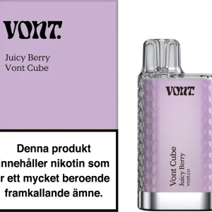 Vont Cube – Juicy Berry (20 mg, Engångs vape)